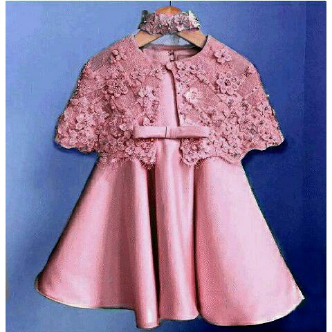 RN Cape Kiddy Peach Pakaian Anak Perempuan Dress Anak