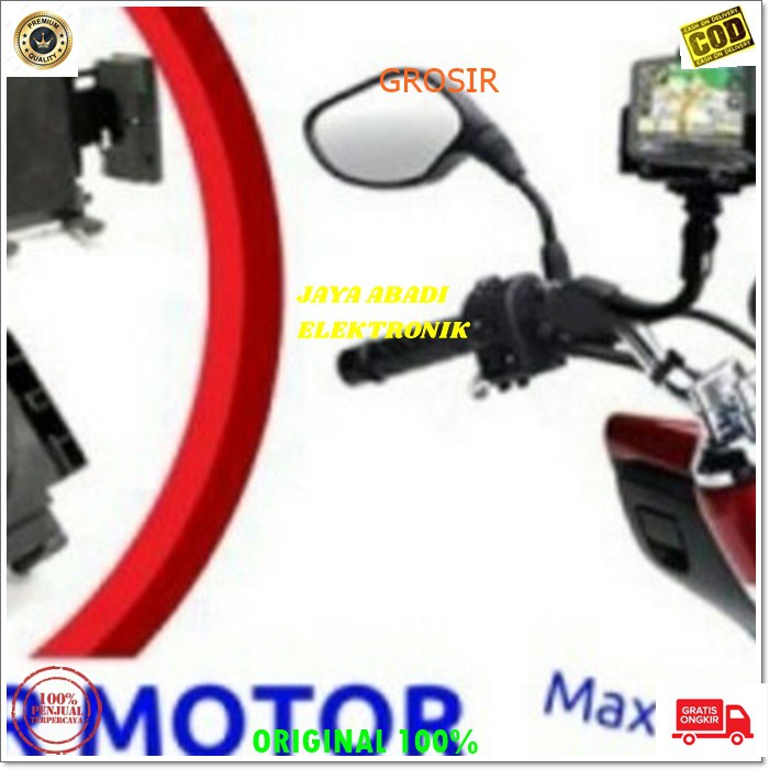 J144 HOLDER SEPEDA MOTOR SPION GANTUNGAN HP PEGANGAN GPS JEPIT KACA PENJEPIT JEPITAN BREKET BRACKET PENGAMAN GANTUNGAN MOTORCYCLES PHONE GADGET OJOL OJEK UNIVERSAL JADI LEBIH MUDAH JIKA BUKA MAPS DIPASANG DISPION MOTOR BISA GIGUNAKAN MAX 6 INCI