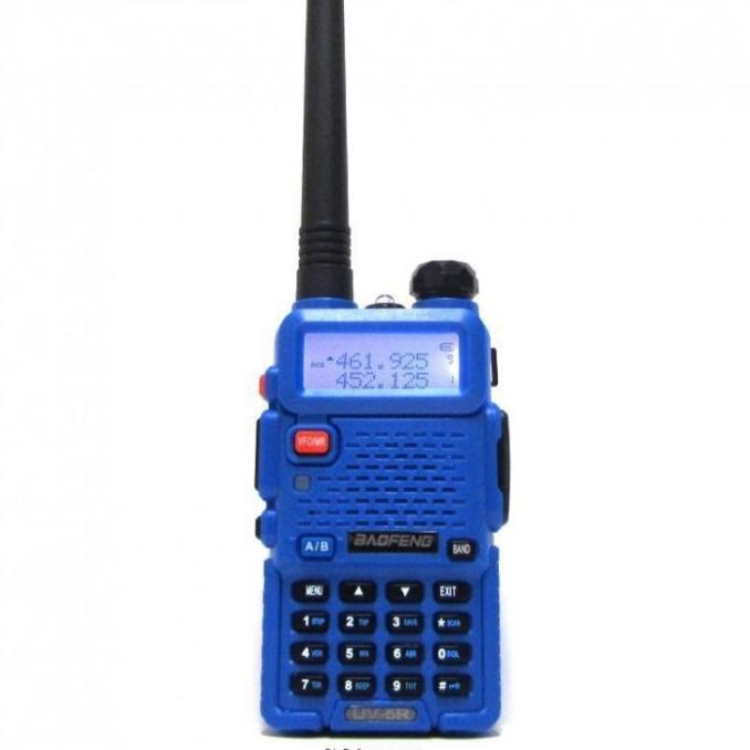 Radio HT BAOFENG POFUNG Dual Band UHF VHF UV-5R - Blue ary55 Kualitas Baik