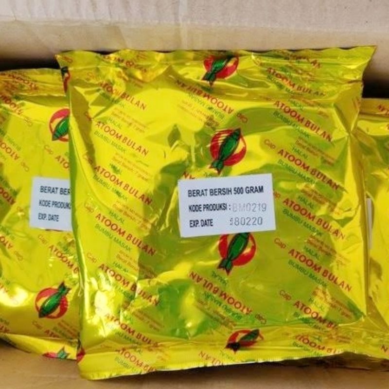 

Bumbu Penyedap ATOOM BULAN 500g Per Dus isi 14 pcs