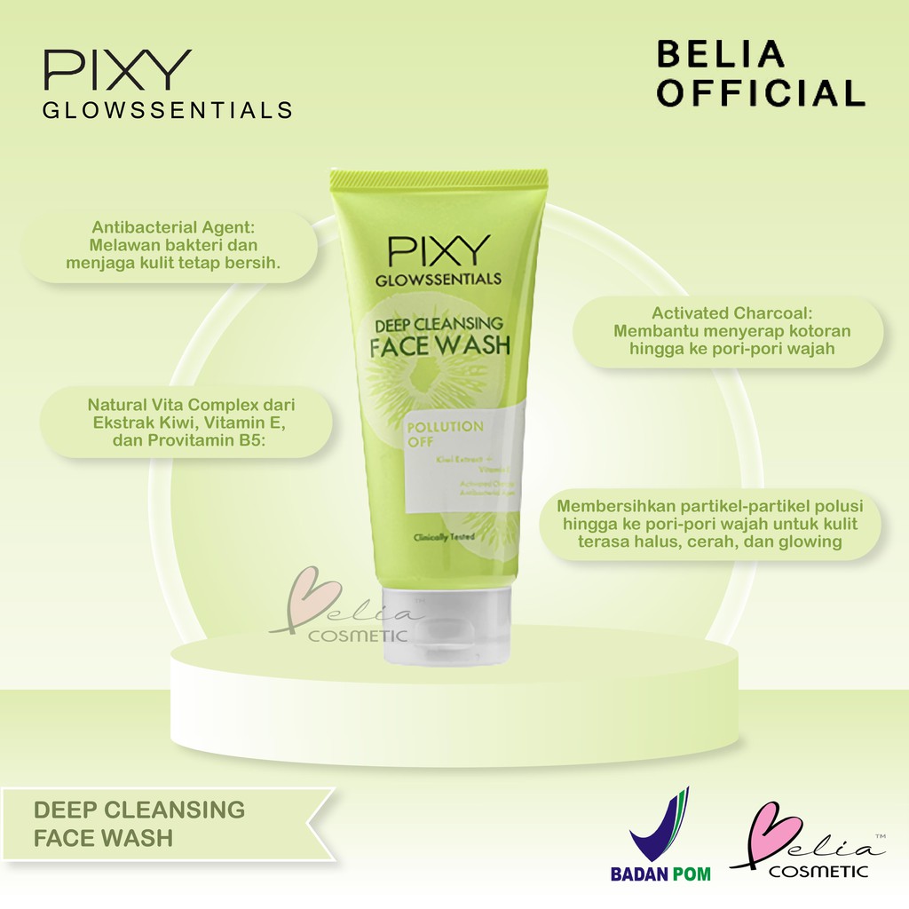 ❤ BELIA ❤ PIXY Glowssentials Light Radiant &amp; Pollution Off Mist, Micellar Water, Face Wash Mask Glow