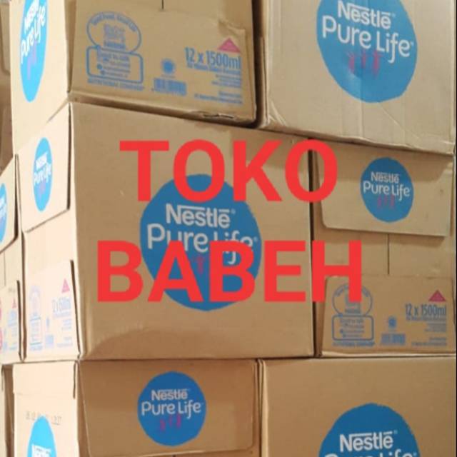 

NESTLE PURE LIFE 1500 ml x 12 botol GOSEND ONLY