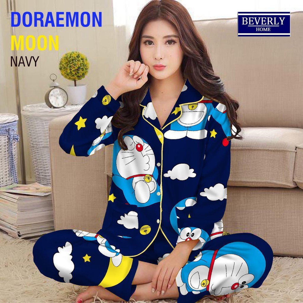 LFF - Piyama PP Dewasa Baju Tidur motif Kartun Fit to XL