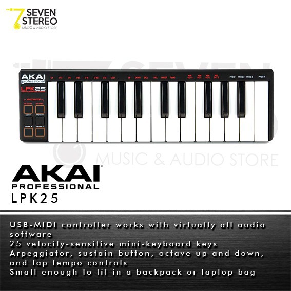 Akai LPK25 Mini USB MIDI Controller