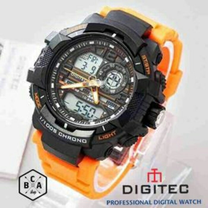 Jam Tangan Pria Digitec Original DG3021 Orange