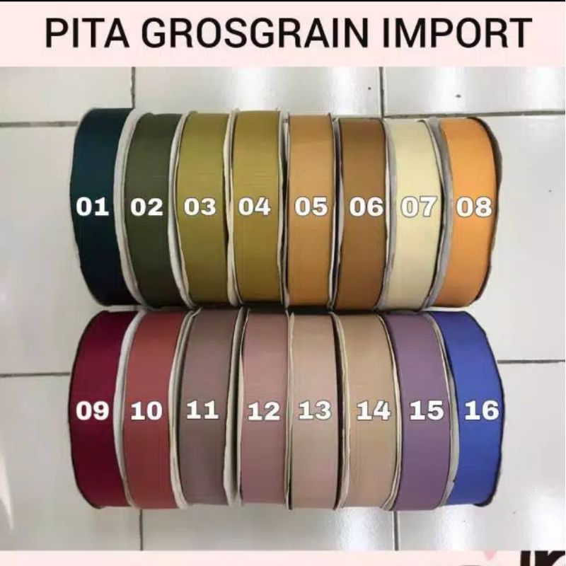 100 YARD - 2.5 CM | PITA GROSGRAIN IMPORT PREMIUM