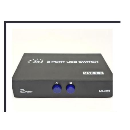 Usb A 2.0 switcher sharing manual NB 2 port 480Mbps metal 2x1 for printer 1A2B - Usb2.0 switch 1 printer 2 pc cpu laptop