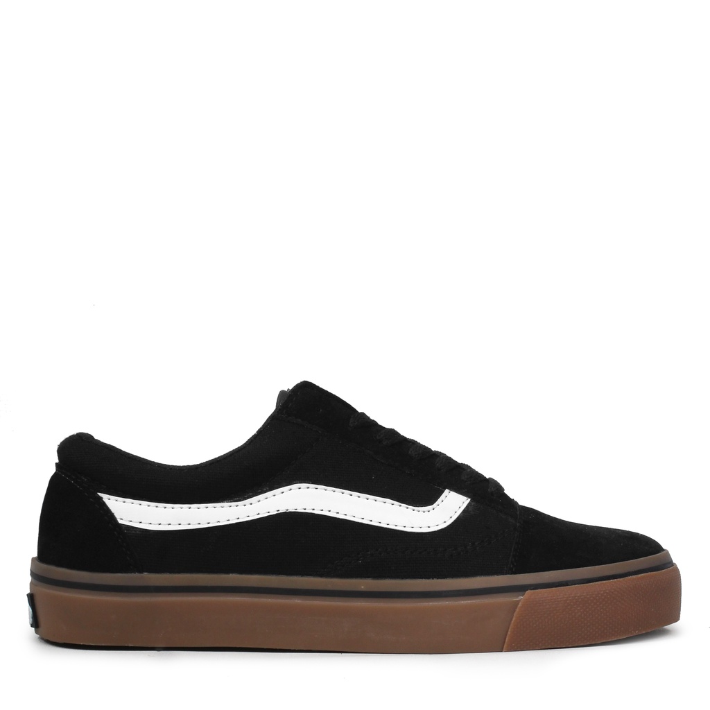 Sepatu Pria Old Schools Sneakers Casual Oldskool -Black Gum