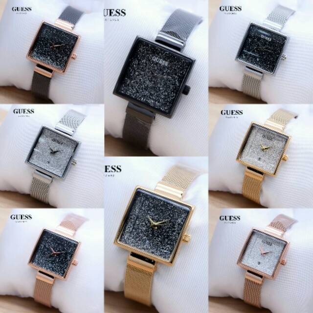 jam tangan Guess tali pasir fashion cewe