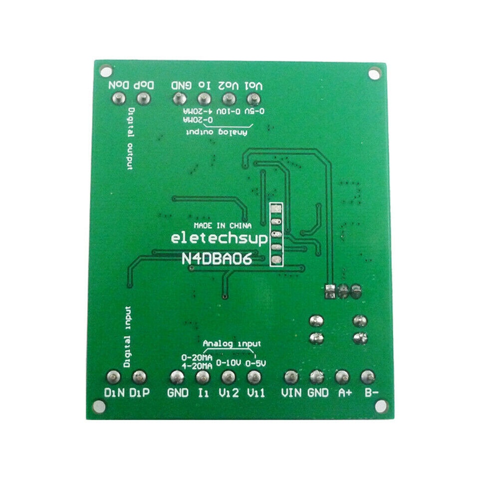 NEW 8 Channel Analog Digital IO Module RS485 Modbus Rtu Protocol ADC DAC N4DBA06