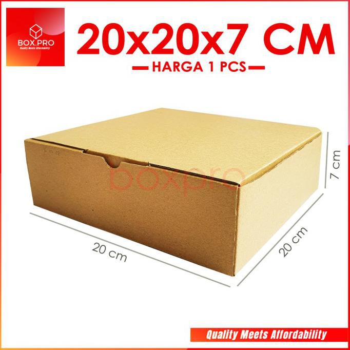 

Ecer Kardus Dus Uk 20X20X7 Cm Die Cut Box Kotak Packing Aksesoris