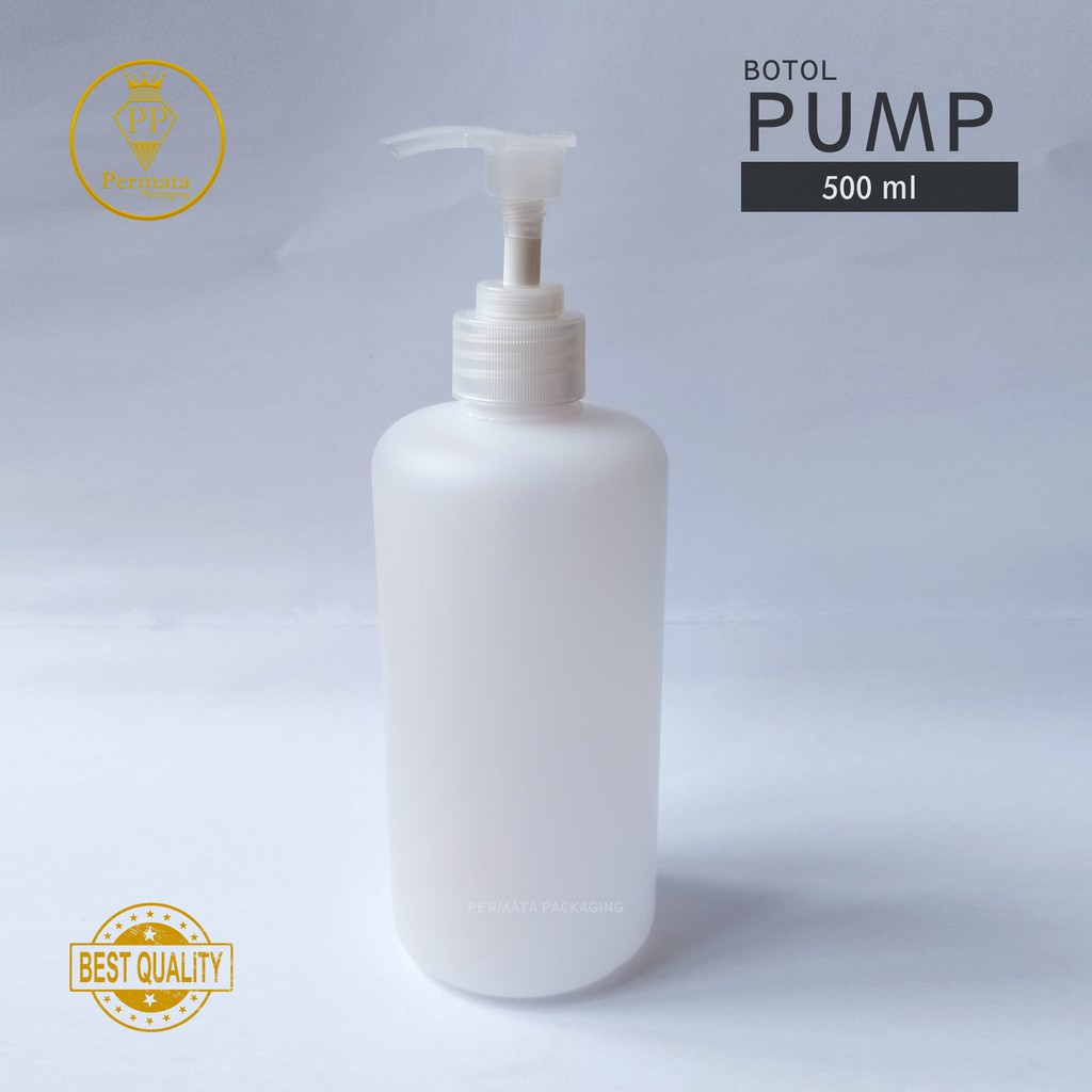  Botol  Pump  500ml Botol Plastik Pump  500 ml Shopee 