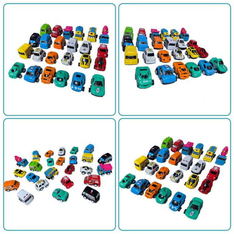 Zzz 24Pcs / Set Mainan Mobil-Mobilan Mini Model Truk Kartun Dengan Kalender Advent Untuk Anak