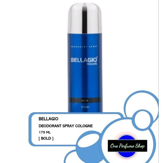 Parfum Bellagio Deodorant Spray Bold Belagio Deo Hitam 175ml