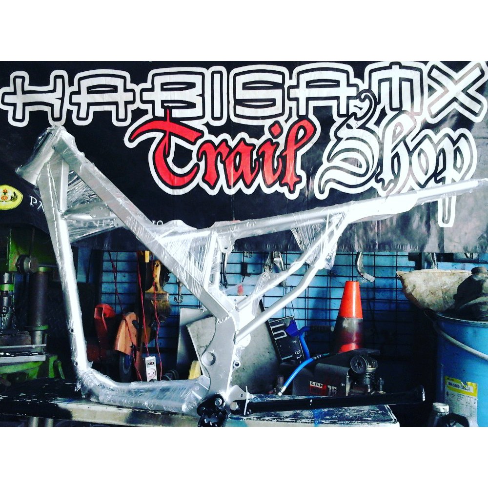 rangka trail model klx custom pnp mesin scorpio sasis trail scorpio rangka trail scorpio