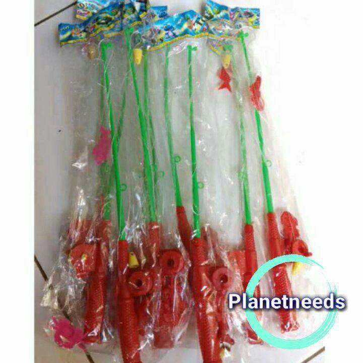 Mainan Pancing Mini Pancing Magnet Plus Ikan Fishing Game Alat Pancing Mainan Murah Pancingan Mainan