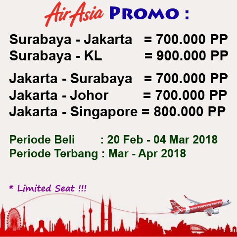 Harga tiket pesawat malaysia surabaya