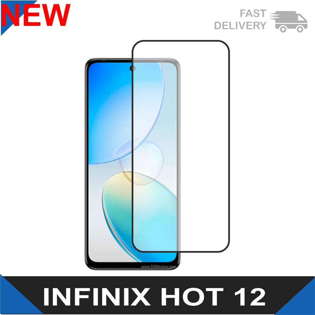 Tempered Glass Layar Infinix Hot 12 / Hot 12 Play / Hot 12 Play NFC (2022) Pelindung Layar Handphone