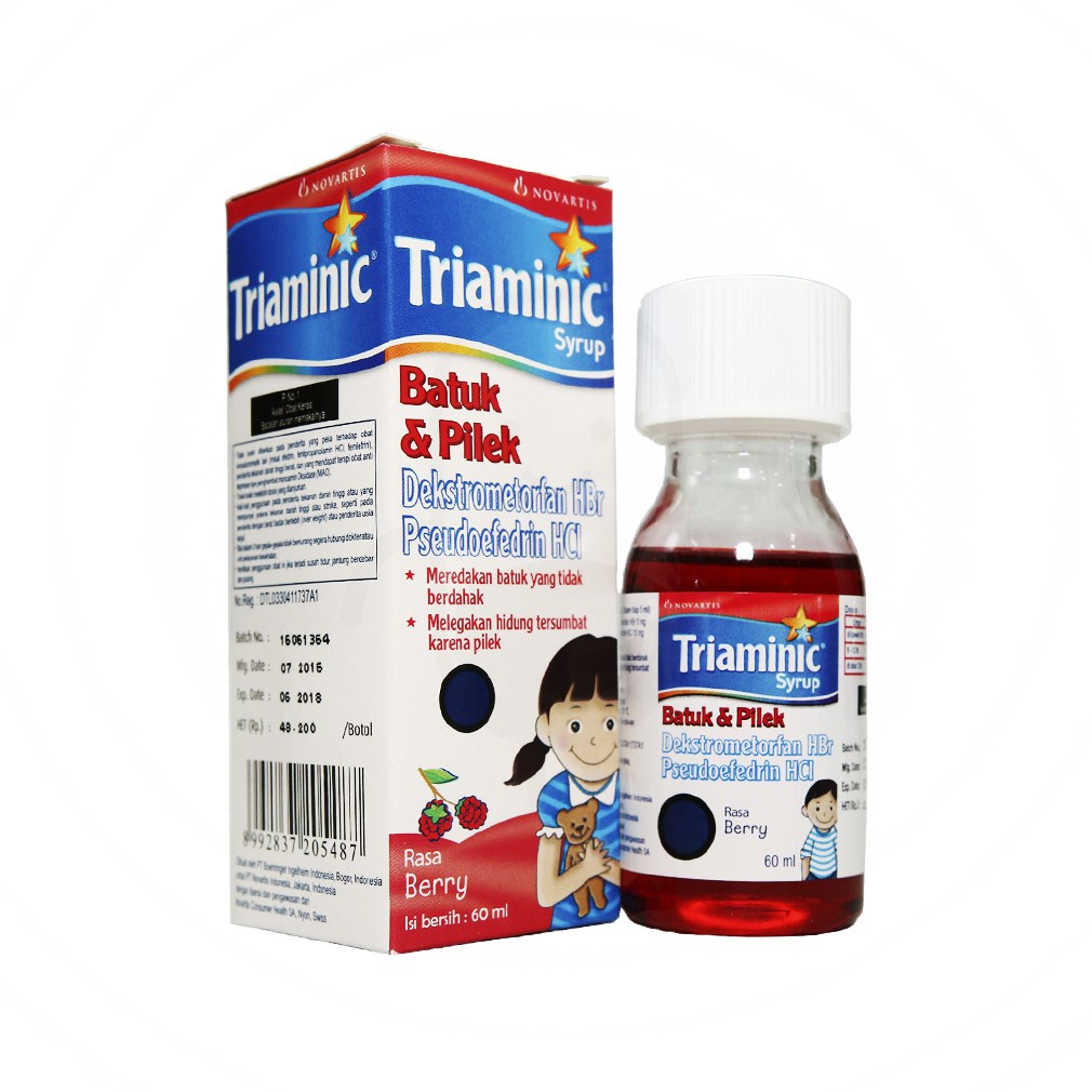 Triaminic Batuk Pilek 60 ml Meredakan Batuk Kering dan Pilek