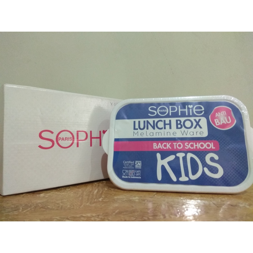 LUNCH BOX KOTAK TEMPAT MAKAN BEKAL SOPHIE PARIS MELAMINE WARE X007LB DISKON MEMBER PROMO TERMURAH