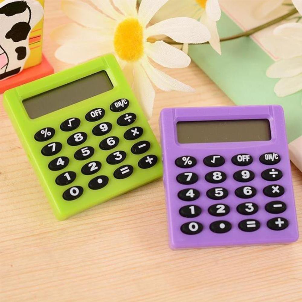 Lanfy Kalkulator Persegi Kecil Kawaii Lucu Perlengkapan Kantor Elektronik Kantor Personalized Student Digit Calculator