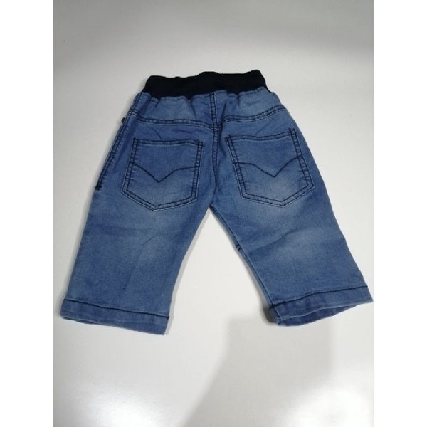 Celana Jeans Anak Pendek Rib 1 - 5 Tahun