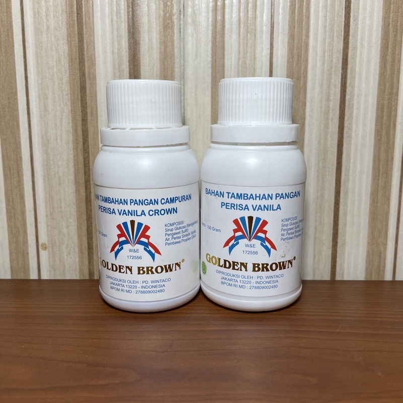 

Golden Brown Perisa Vanila Crown 100gr / Perisa Vanila 100gr [Exp Februari 2026]