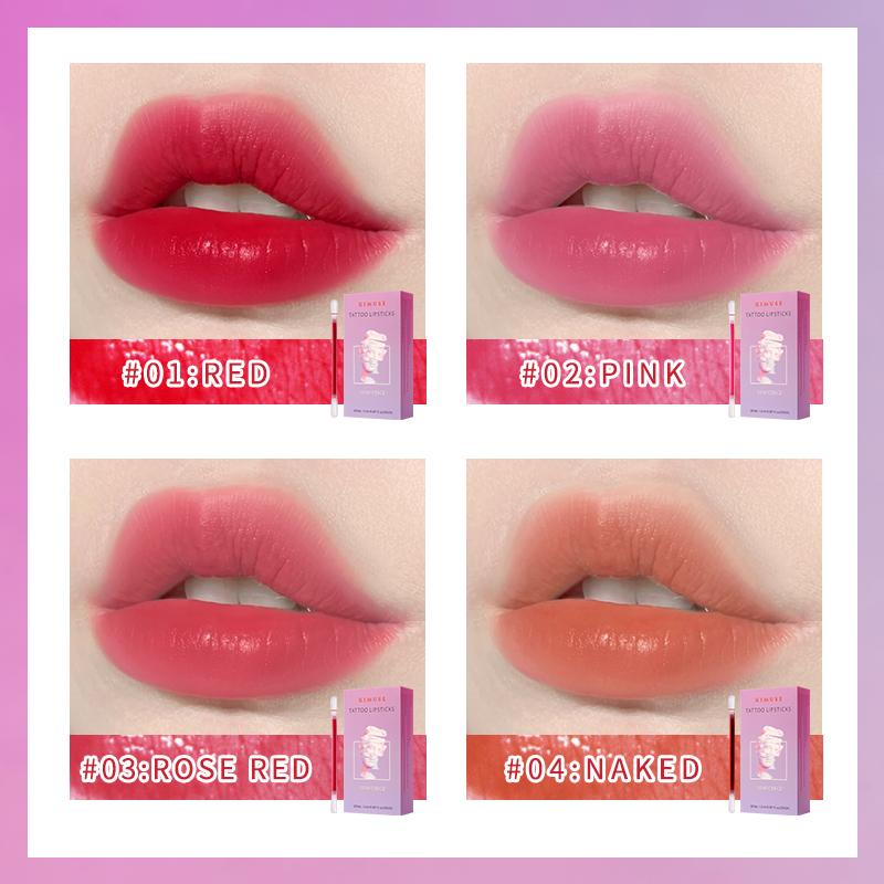 (READY &amp; ORI) Kimuse Tatoo Lipstick 20Pcs In Set KS818 kms 818 cotton buds lipmatte korek kuping kecil travel size