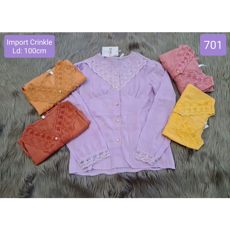Atasan Crinkle Import Premium
