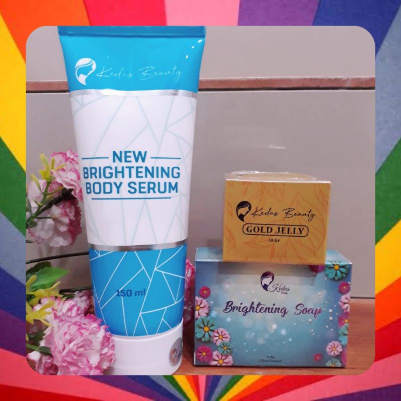 Kedas Beauty  Paket Glowing 3 in 1 Sabun Kedas Beauty Original Bpom