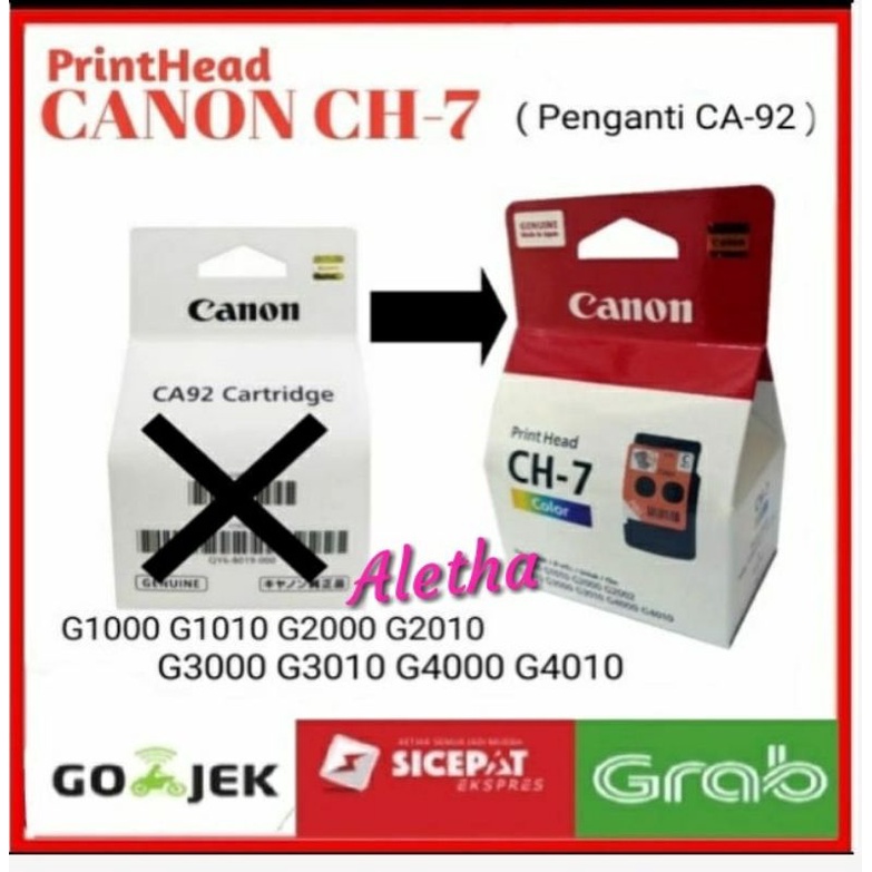 Tinta Printer Cartridge CH7. PRINT HEAD CANON G1000 G1010 G2000 G2010 G3000 G3010 G4000, G4010 Colour. Original Box.