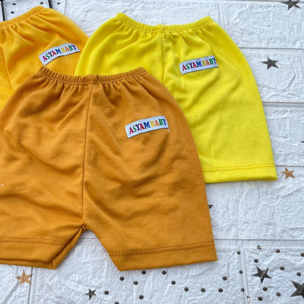 3 Pcs Celana Pendek Bayi Celana Bayi Baru Lahir Celana Pendek Bayi Newborn Asyam Baby