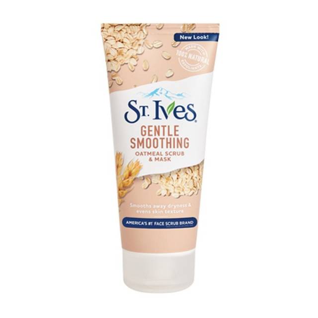 ST. IVES GENTLE SMOOTHING OUTMEAL SCRUB & MASK FACE BPOM / ST.IVES ST IVES ST.IVEST ST IVEST OATMEAL