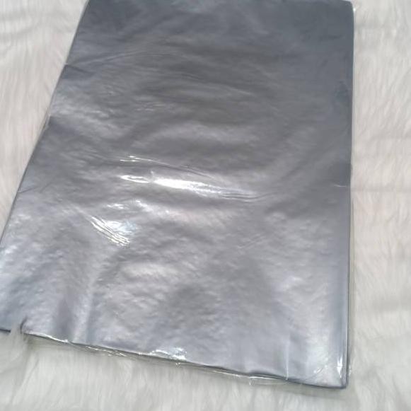

OYW Elvindo isi 100lembar/ Plastik POLOS HD Silver Packing Online shop 25x35 Tebal 0,5 .