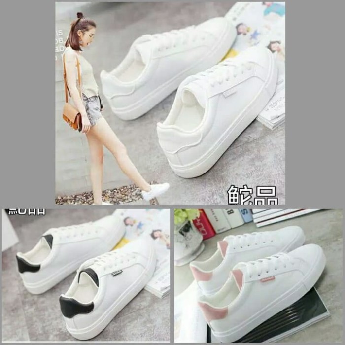 Sepatu Kets Putih Pria Wanita Sepatu Sneakers Anak Cowok Cewek Beier