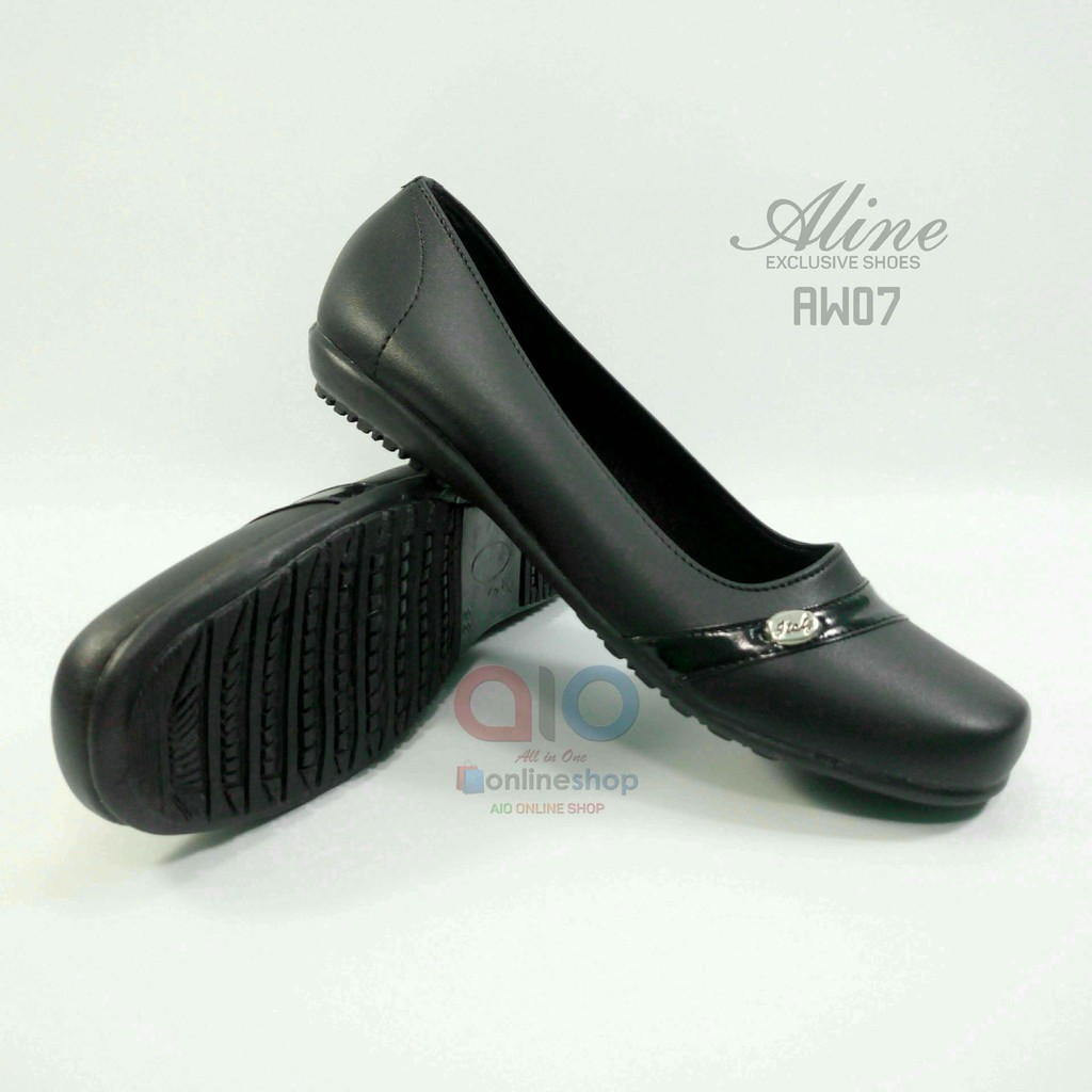 Aline Sepatu Flat Wanita Pantofel Teplek Flats Shoes Formal AW07