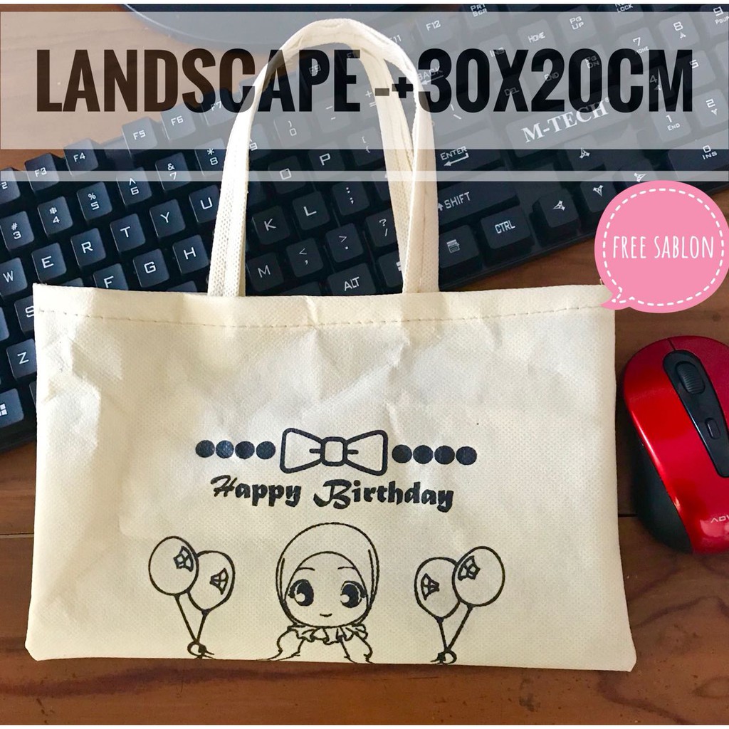 TAS SOUVENIR l TAS ULTAH MURAH l TAS SOUVENIR SPUNBOUND l F30x20