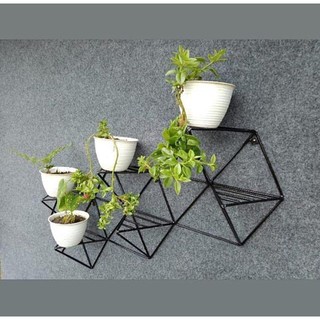  Standing  Wall Geometric Hexagon Rak Pot  Tanaman Pot  