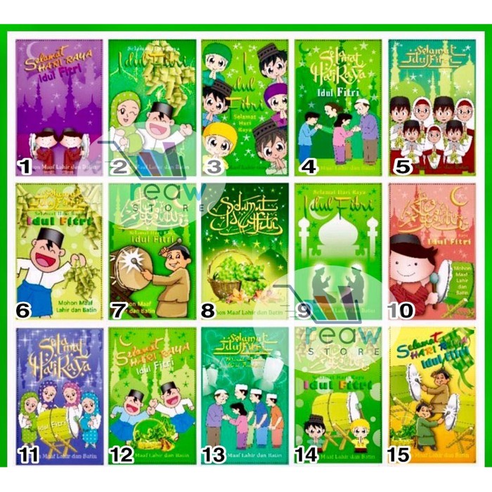 

TERBARU Angpao / Amplop Idul Fitri / Lebaran Kartun B0094