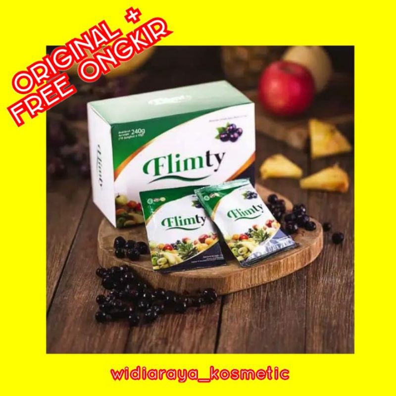 Flimty Fiber Suplemen Kurus Pelangsing Diet Sehat Detox - 2 Box