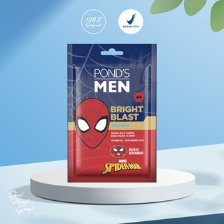 Ponds Men Bright Blast Face Sheet Mask 20G - Spiderman Edition