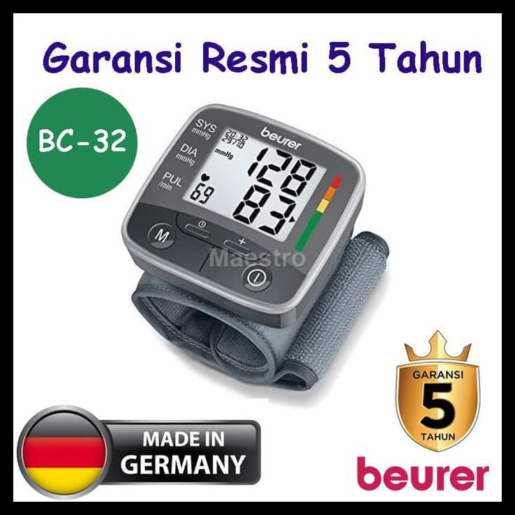 BEURER BC32 TENSIMETER DIGITAL ALAT UKUR TENSI DARAH PERGELANGAN BC 32