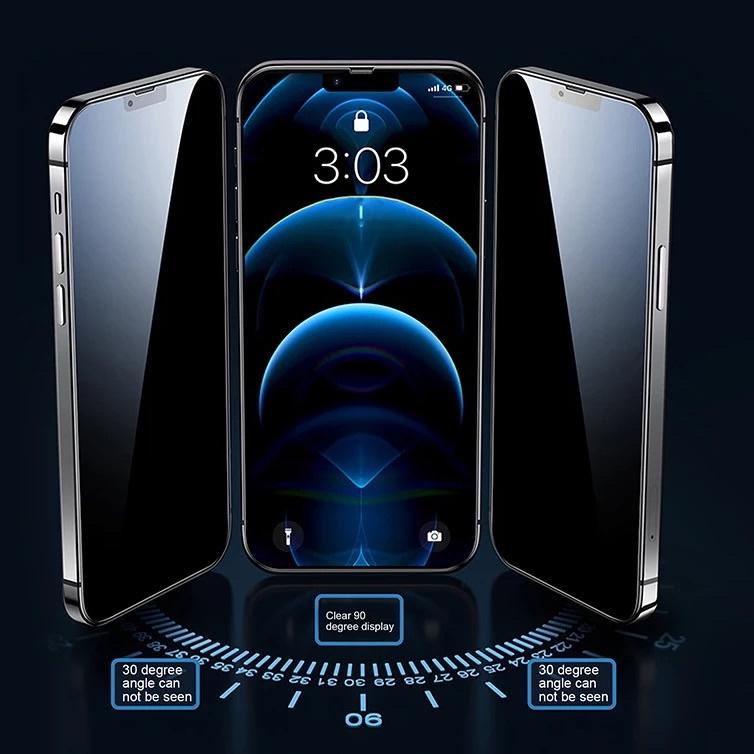 ((TERLARIS)) ( PRIVACY & MATTE ) gorilla glass screen protector anti fingerprint tempered glass for 