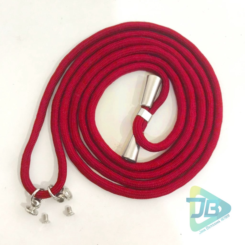 Tali baut sling case slingcase Tali Lanyard Hp Strap Gantungan leher plus Mur + Baut sekrup stainless candy koper choice dove universal JB5237