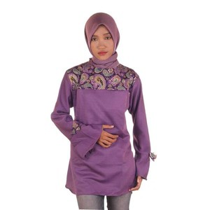 Blus Muslim Batik Baloteli I Blouse Batik Muslim Baloteli Riska