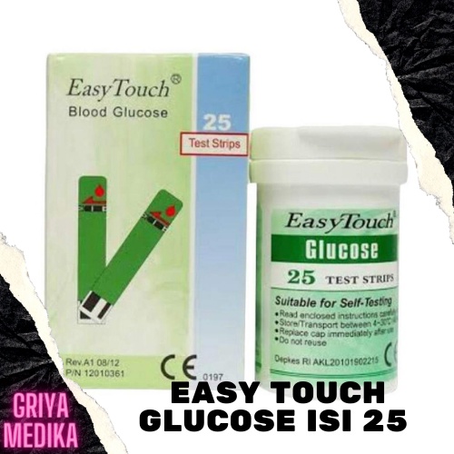 strip easy touch gula darah /glucose isi 25
