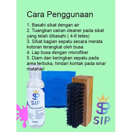 PAKET LENGKAP INSTANT CLEANER TRAVELLING PACK Shoe Cleaner + Standard Brush + Microfiber / Shoe Cleaner 100ml + Standard Brush | Pembersih Sepatu Sikat Sabun Cuci Sneakers