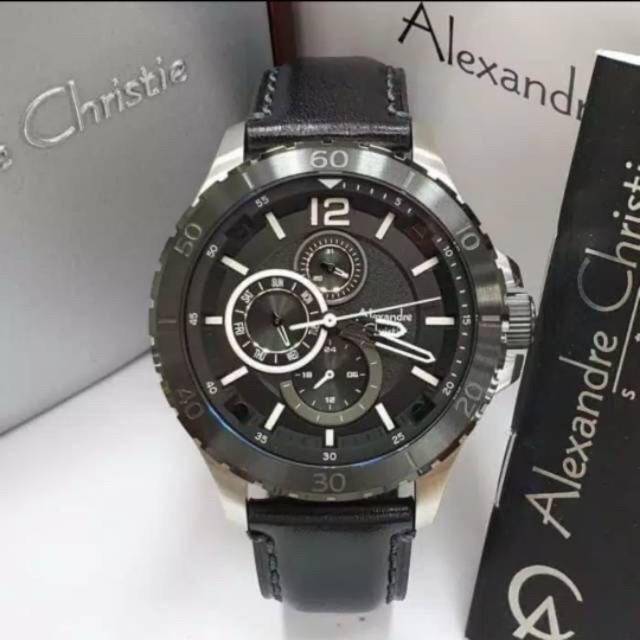 Jam tangan pria alexandre christie 6510 original