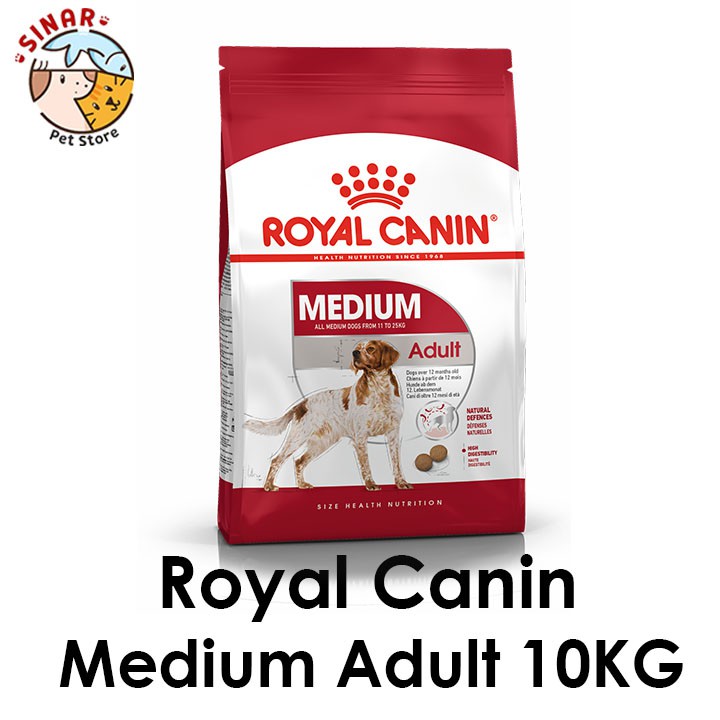 Royal Canin Medium Adult Dog 10KG Makanan Anjing Dewasa Pelet Food Pakan