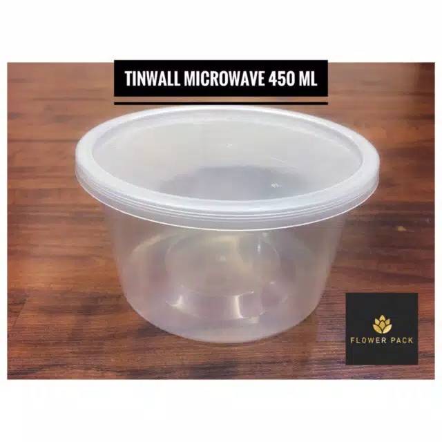 Mangkok Plastik/Tinwall Microwave uk 450 ml order minimal 50 pcs